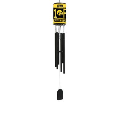 NCAA Wind Chime, #1 Fan with Team Logo, Iowa Hawkeyes