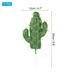 2Pcs 10"x5" Faux Cactus Artificial Succulents Plants Unpotted Cactus Decor - Green