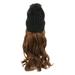 NUOLUX 1pc Women Wig One-Piece Hat Wig Long Wig Fashion Hairpiece with Hat