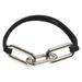 Wiueurtly Rubber Bands for Hair Chain Leather Band Electroplating Alloy Hair Rope Hair Ring Bracelet Head Rope Bracelet Hair Band Black Elastic Women s Hair Band Bracelet