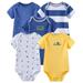 Chamie Newborn Baby Bodysuit 5-Pack Short Sleeve One-Piece Baby Clothes for Boys and Girls