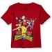 Power Rangers Toddler Boys Short Sleeve T-Shirt Red 5T