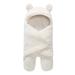 1PC Baby Thicken Warm Sleeping Bag Baby Plush Warm Sleeping Bag Wool for Kids Stroller Use(White)