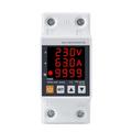 Winyuyby 2P 63A 230V 3IN1 Display Din Rail Adjustable Over Under Voltage Surge Protector Relay Over Current Protector Kwh Meter