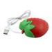 PloutoRich Wired Mouse Cute Strawberry Shape Computer Mouse Portable 3 Botton Optical Mice USB Corded Mouse for Laptop Desktop PC (Red)