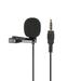 Walmeck GL-119 3.5AUX Lavalier Microphone Omni Directional Condenser Microphone Superb Sound for Audio and Video Recording Black