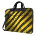 ZNDUO Grunge Stripes Yellow Pattern Laptop Bag 15.6 inch Business Casual Durable Laptop Backpack