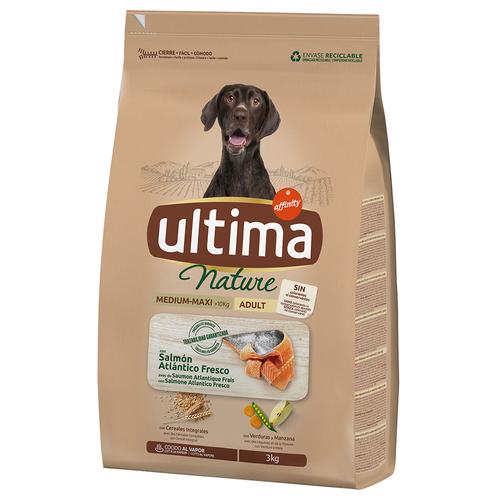 2x 3kg Ultima Nature Medium / Maxi Lachs Hundefutter trocken