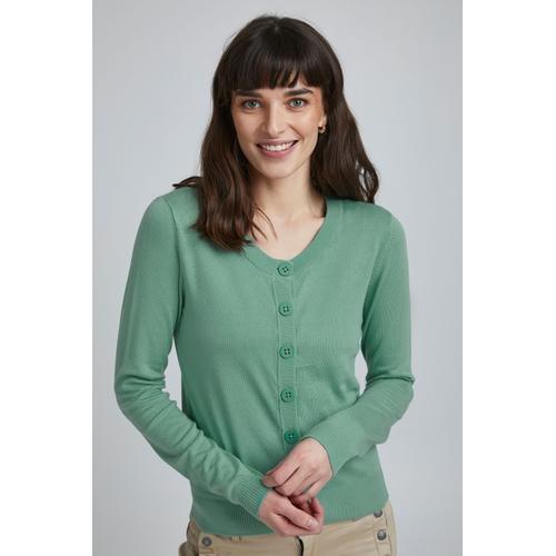 „Strickjacke FRANSA „“Fransa ZUVIC 71 Cardigan““ Gr. m, grün (malachite green) Damen Strickjacken“