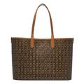 Fossil Damentasche Williamson, braune PVC Tote bag für Damen, L: 40,6 cm, B: 14 cm, H: 29,2 cm, ZB1867914