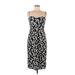 Shein Casual Dress - Midi: Black Floral Dresses - Women's Size 6