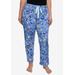 Plus Size Women's Mickey Mouse & Friends Plush Pajama Pants by Disney in Blue (Size 1X (14-16))