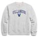 Men's League Collegiate Wear Heather Gray Villanova Wildcats Distressed Arch Over Logo Lightweight Essential Fleece Pullover Sweatshirt