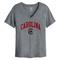 Women's League Collegiate Wear Heather Gray South Carolina Gamecocks Intramural Boyfriend Tri-Blend V-Neck T-Shirt