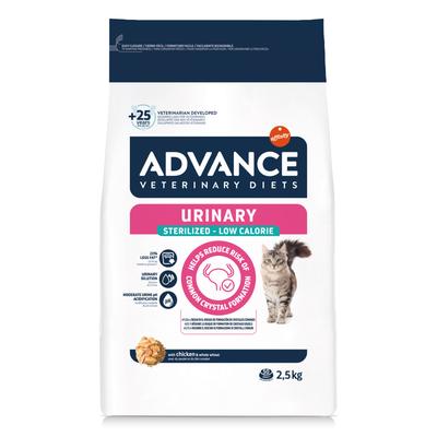 2,5kg Advance Veterinary Diets Cat Urinary Sterilized Low Calorie Katzenfutter trocken