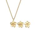 Elli - Frangipani Blüte 925 Sterling Silber Schmuck-Set Damen