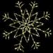 The Holiday Aisle® Snowflake Color Changing RGBWW Lighted Display Plastic in Brown | 36 H x 36 W x 1 D in | Wayfair