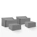 Rebrilliant Furniture Covers Outdoor Conversation Set Cover in Gray | 47.5 H x 91 W x 69.5 D in | Wayfair 6D6FAF66327343D9A21BBA4B80B06C05