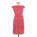 Adrianna Papell Casual Dress: Pink Dresses - Women's Size 2