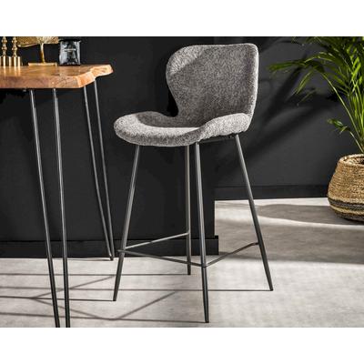 designline »Paron« Barhocker Bouclé bouclé weiss Image