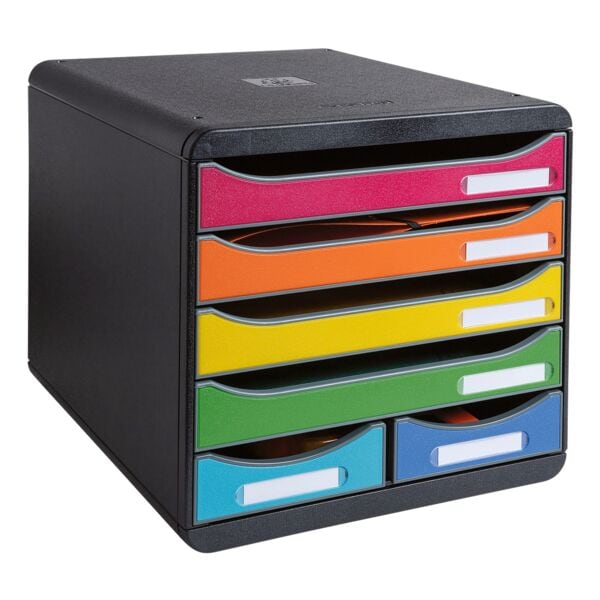 EXACOMPTA Schubladenbox »Big-Box Maxi Iderama« 6 Schübe mehrfarbig, 26.7x27.8x34.7 cm Image