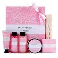 Spa Luxetique Spa Set for Women Rose Spa Gift Set Relaxing Home Spa Kits Spa Gifts Set for Women Includes Body Lotion Shower Gel Bubble Bath Hand Cream Mothers Day Gifts