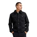 Blend 20714439 Denim jacket Herren Jeansjacke Denim Übergangsjacke Jeansjacke mit Teddykragen Hemdkragen Used-look Regular Fit, Größe:M, Farbe:Denim black (200297)