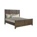 New Classic Furniture Reynauld Weathered Walnut Panel Bed