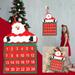 Fnochy Black 2023 Friday Deals Home Indoor & Outdoor New Fashion Christmas Velvet Santa Claus Wall Calendar Christmas Calendar Christmas Decoration