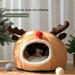 Cat Tent Bed Set Christmas Style Comfortable Windproof Sleeping Bed House Pet Supplies for Autumn Winter