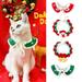 Allergy-Free Pet Collar Super Soft Friendly to Skin Washable Fade-Resistant Decorative Polyester Fiber Lovely Kitty Xmas Collar Winter Pet Shawl Pet Supplies