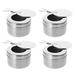 Mini Alcohol Stoves Stainless Steel Alcohol Stoves Metal Alcohol Stove Camping Alcohol Stove Camping Supply4pcs Stainless Steel Alcohol Boxes Alcohol Mini Stoves Solid Alcohol Containers