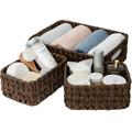 GRANNY SAYS Wicker Baskets for Organizing Nesting Storage Baskets for Shelves 1 Large Woven Basket