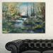 Design Art Brook and Rocks Oil Painting Painting Print on Wrapped Canvas