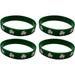 Charm Wrap Bracelets for Women Girls 4PCS St s Day Wristbands Silicone Irish Wristbands Green Rubber Bracelets For Day Irish Theme Party Favors Bangle- Link and Italian Jewelry Gifts