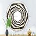 Designart Leopard Fur Safari V Modern Oval Wall Mirror - Whirl