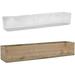 Rectangle Wood Planter Box With Removable Plastic Liner (H:4 Open:28 X5 ) | Multiple Size Choices Wood Rectangular Planter | Indoor Decorative Window Box