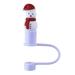 Straw Cap Sealed Non-slip Leakproof Dustproof Reusable Adorable Silicone Straw Tips Cover for Home