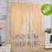 Fnochy Home Indoor & Outdoor New Fashion Print Floral Voile Door Sheer Window Curtains Room Curtain Divider 100X200CM