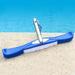 Fnochy Home Indoor & Outdoor New Fashion Pool Brush 18 Inch Floor & Wall Pool Brush Aluminum Clip Handle Durable Nylon Bristles For Cleaning Of Swimming Pool Wall & Tile & Floor