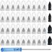 ODOMY Tire Repair Rubber Nail 40PCS 0.23in & 0.26in Different Sized Tire Rubber Screws with Screwdriver Durable Tire Repair Rubber Nail Kit for Motorcycles Cars EVs