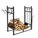 Firewood Rack Outdoor Indoor Firewood Holders Firewood Log Rack Heavy Duty 36 Firewood Log Rack Bracket Stand with Tools Wood Firewood Storage Rack Stove Bracket for Fireplace Fire Pit Christmas