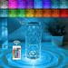 Crystal Lamp RGB Color Changing Night Light Table Lamp Mother s Day Gift 16 Colors &4 Modes Romantic