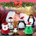 Augper Clearance 6 Pcs Christmas Wind up Toys Assortments Jumping Toys Santa Snowmen Christmas Stocking Stuffers Classes Gifts Party Favors Goody Bag Filler for Boys and Girls