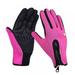 Special Buys! Outdoor Women s Men s Ski Gloves Ski Motorcycle Riding Waterproof Snow Wind Camping Gloves rose red XL