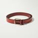 Lucky Brand Men's Burnished Leather Belt - Men's Accessories Belts in Medium Brown, Size 32