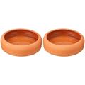 Trixie 60673 Keramiknapf mit abgerundetem Rand, 600 ml/ø 19 cm, Terracotta (Packung mit 2)