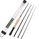 MAXIMUMCATCH Maxcatch Extreme Graphite Fly Fishing Rod 4-Piece 9 Feet with IM6 Carbon Blank, Hard Chromed Guides, A Cork Grip (Size:3/4/5/6/7/8/10wt) (9ft 9weight 4sec)