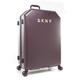 DKNY Metal Logo Upright with 8 Spinner Wheels Luggage, Burgundy, 28 Inch Upright, Metal Logo Upright with 8 Spinner Wheels Luggage