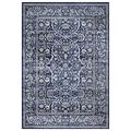 Blue Navy Rug for Living Room - Bedroom Rug Indoor ¦ Border Abstract Modern Rug - Area Rugs ¦ Low Pile ¦ 200 x 290 ¦ Rectangular Rug ¦ Minimal Maintenance ¦ Soft and Comfortable -